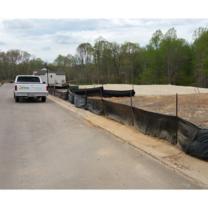 Site stabilization and silt fence.