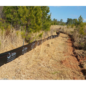 Silt fence installation project.